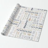 Einfache moderne Boho Minimalistische Weihnachts-R Geschenkpapier (Ungerollt)