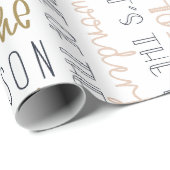 Einfache moderne Boho Minimalistische Weihnachts-R Geschenkpapier (Rolleneckpunkt)