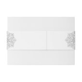 Einfache moderne Boho Monogram Mandala Wedding Einladungsbanderole (Rückseitenbeispiel)