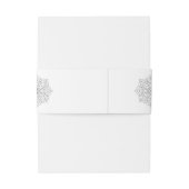 Einfache moderne Boho Monogram Mandala Wedding Einladungsbanderole (Rückseitenbeispiel)