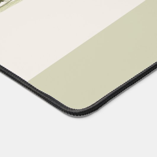 Einfache moderne Boho-Wildblumen auf Sage Green Schreibtischunterlage (Ecke)