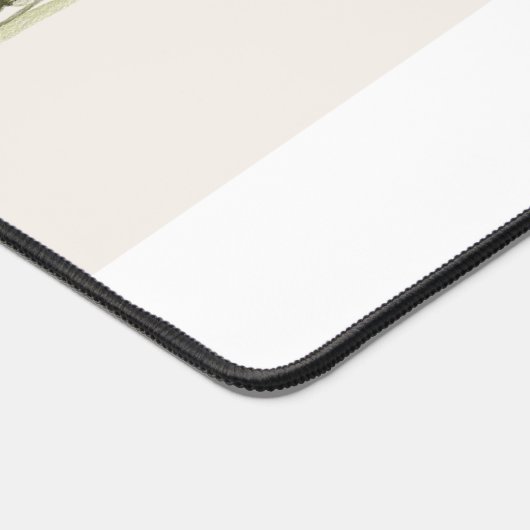 Einfache moderne Boho-Wildblumen auf Weiß Schreibtischunterlage (Ecke)