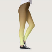 Einfache moderne braune goldene Farbe Leggings (Rechts)