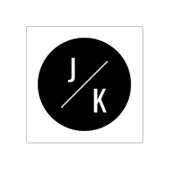 Einfache moderne Briefmarke aus Gummi - schwarzer  Gummistempel (Prägung)