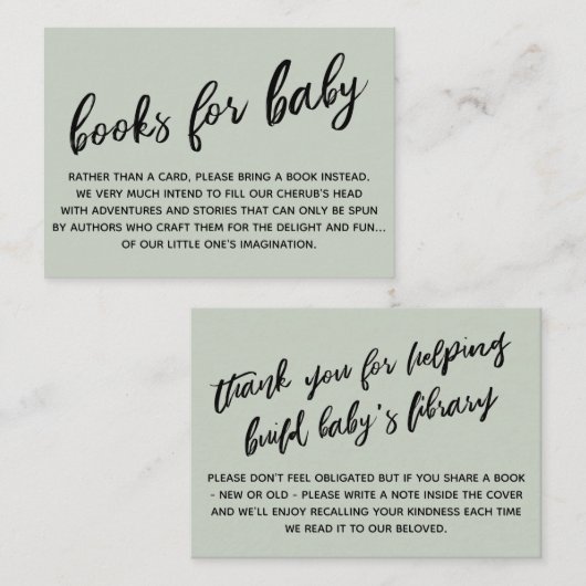 Einfache, moderne Buchanfrage Begleitkarte (Vorne/Hinten)