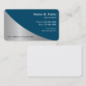 Einfache moderne Buchhalter-Visitenkarten Visitenkarte (Vorne/Hinten)
