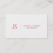 Einfache, moderne CEO-Fachvorlage Visitenkarte (Vorderseite)