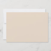 Einfache moderne Champagner-Foto-Hochzeit Save The Date (Rückseite)