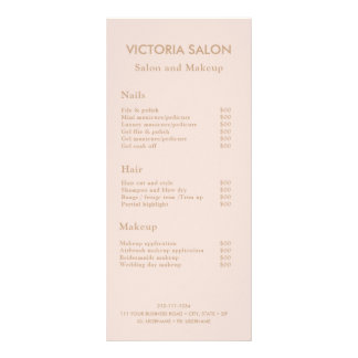 Einfache, moderne Chic Einzigartiger Salon mit hel Werbekarte