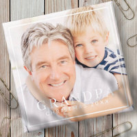 Einfache moderne Chic Frame Grandpa Foto Urlaub