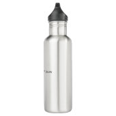 Einfache moderne Chic Monogram Personalisiert Edelstahlflasche (Rechts)