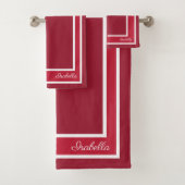 Einfache moderne Chili Pepper Badhandtuch Set (Insitu)