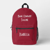 Einfache moderne Chili Pepper Bedruckter Rucksack (Vorderseite)