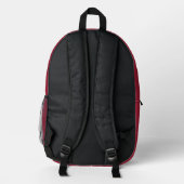 Einfache moderne Chili Pepper Bedruckter Rucksack (Rückseite)