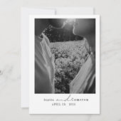 Einfache moderne Collage Minimale Foto einzigartig Save The Date (Vorderseite)