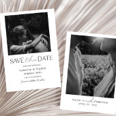 Einfache moderne Collage Minimale Foto einzigartig Save The Date