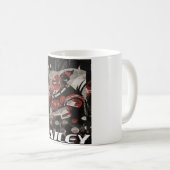Einfache moderne Cool-Typografie-Name und Foto des Kaffeetasse (VorderseiteRechts)