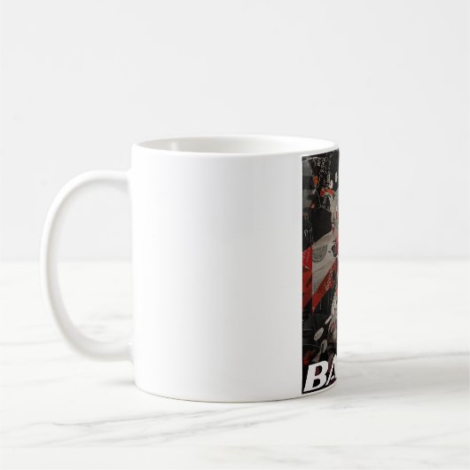 Einfache moderne Cool-Typografie-Name und Foto des Kaffeetasse (Links)