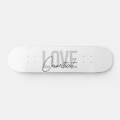 Einfache, moderne, coole Design-Liebe Connecticut Skateboard (Horizontal)