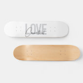 Einfache, moderne, coole Design-Liebe Connecticut Skateboard (Horizontal)