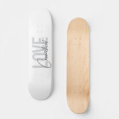 Einfache, moderne, coole Design-Liebe Connecticut Skateboard (Vorderseite)