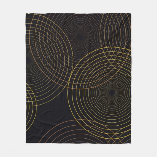 Einfache, moderne, coole, trendige, dünne Linienkr Fleecedecke (Vorderseite)