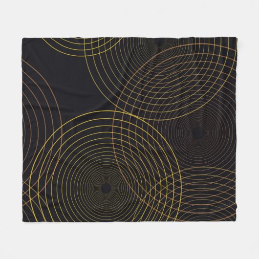 Einfache, moderne, coole, trendige, dünne Linienkr Fleecedecke (Vorderseite (Horizontal))