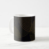 Einfache, moderne, coole, trendige, dünne Linienkr Kaffeetasse (Vorderseite Links)