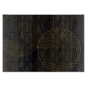 Einfache, moderne, coole, trendige, dünne Linienkr Schneidebrett (Vorderseite)