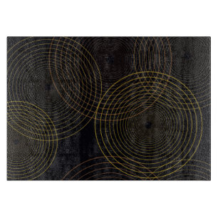 Einfache, moderne, coole, trendige, dünne Linienkr Schneidebrett