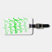 Einfache moderne Coole Typografie Gepäckanhänger (Vorderseite horizontal)