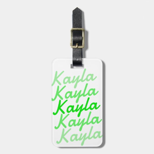 Einfache moderne Coole Typografie Gepäckanhänger (Vorderseite vertikal)