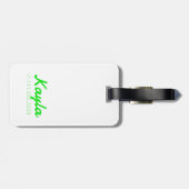 Einfache moderne Coole Typografie Gepäckanhänger (Rückseite horizontal)