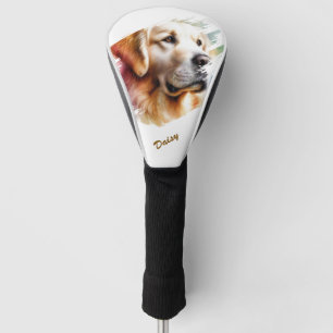Einfache moderne coole Typografie Name des Haustie Golf Headcover