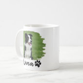 Einfache moderne, coole Typografie-Name und Foto d Kaffeetasse (Vorderseite Links)