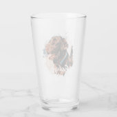 Einfache moderne Coole Typografie Name und Foto de Glas (Rückseite)