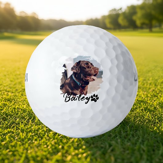 Einfache moderne Coole Typografie Name und Foto de Golfball