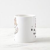 Einfache moderne Coole Typografie Name und Foto de Kaffeetasse (Mittel)