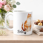 Einfache moderne coole Typografie Name und Foto de Kaffeetasse