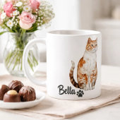 Einfache moderne coole Typografie Name und Foto de Kaffeetasse