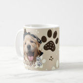 Einfache moderne coole Typografie Name und Foto de Kaffeetasse (Vorderseite Links)