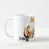 Einfache moderne Coole Typografie Name und Foto de Kaffeetasse (Links)