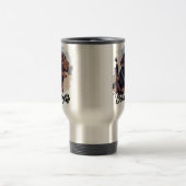 Einfache moderne Coole Typografie Name und Foto de Reisebecher (Mittel)