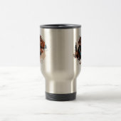 Einfache moderne Coole Typografie Name und Foto de Reisebecher (Mittel)