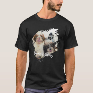 Einfache moderne coole Typografie Name und Foto de T-Shirt