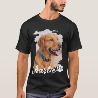 Einfache moderne coole Typografie Name und Foto de T-Shirt