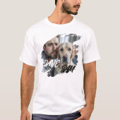 Einfache moderne coole Typografie Name und Foto de T-Shirt (Vorderseite)