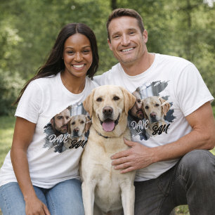 Einfache moderne coole Typografie Name und Foto de T-Shirt