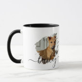 Einfache moderne coole Typografie Name und Foto de Tasse (Links)