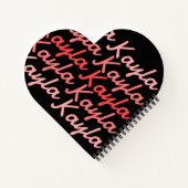 Einfache moderne Coole Typografie Notizblock (Rückseite)